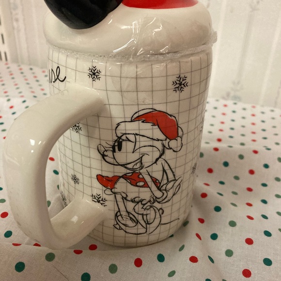 NIW Disney, Christmas, Minnie, and Mickey mouse topper mug - Picture 5 of 8
